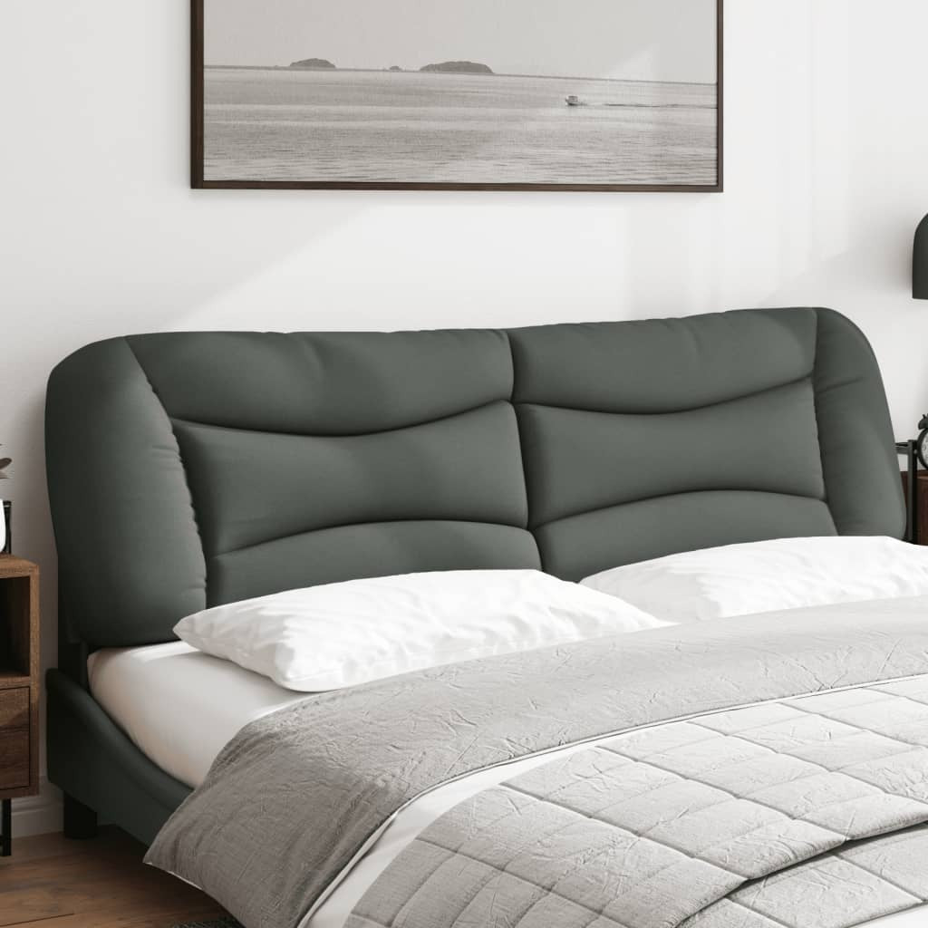 Headboard Cushion "Hvar" Dark Gray 76" Fabric
