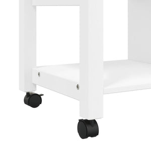 Kitchen Trolley MONZA 33.1"x15.7"x34.8" Solid Wood Pine