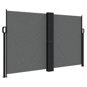 Retractable Side Awning Anthracite 55.1"x472.4