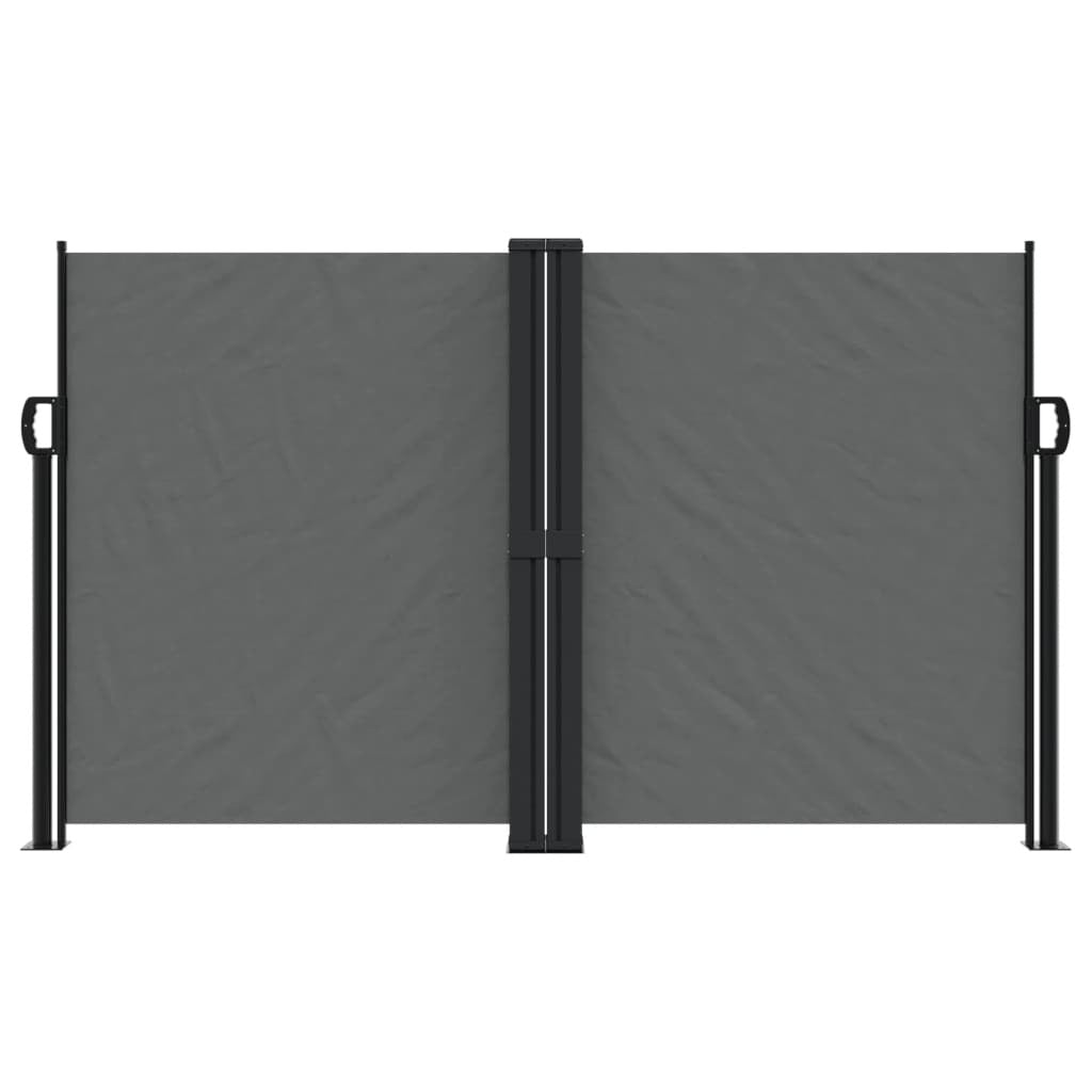 Retractable Side Awning Anthracite 55.1"x472.4