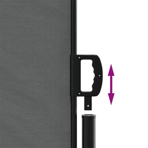 Retractable Side Awning Anthracite 55.1"x472.4