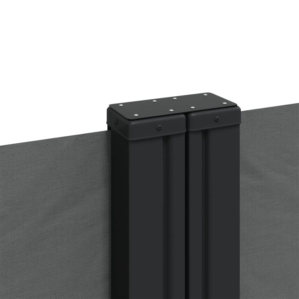 Retractable Side Awning Anthracite 55.1"x472.4
