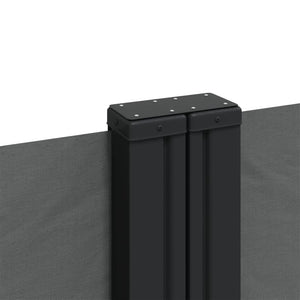 Retractable Side Awning Anthracite 55.1"x472.4