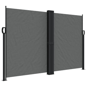 Retractable Side Awning Anthracite 63"x472.4