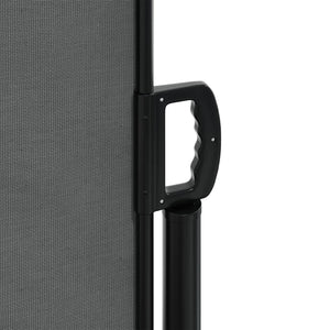 Retractable Side Awning Anthracite 63"x472.4