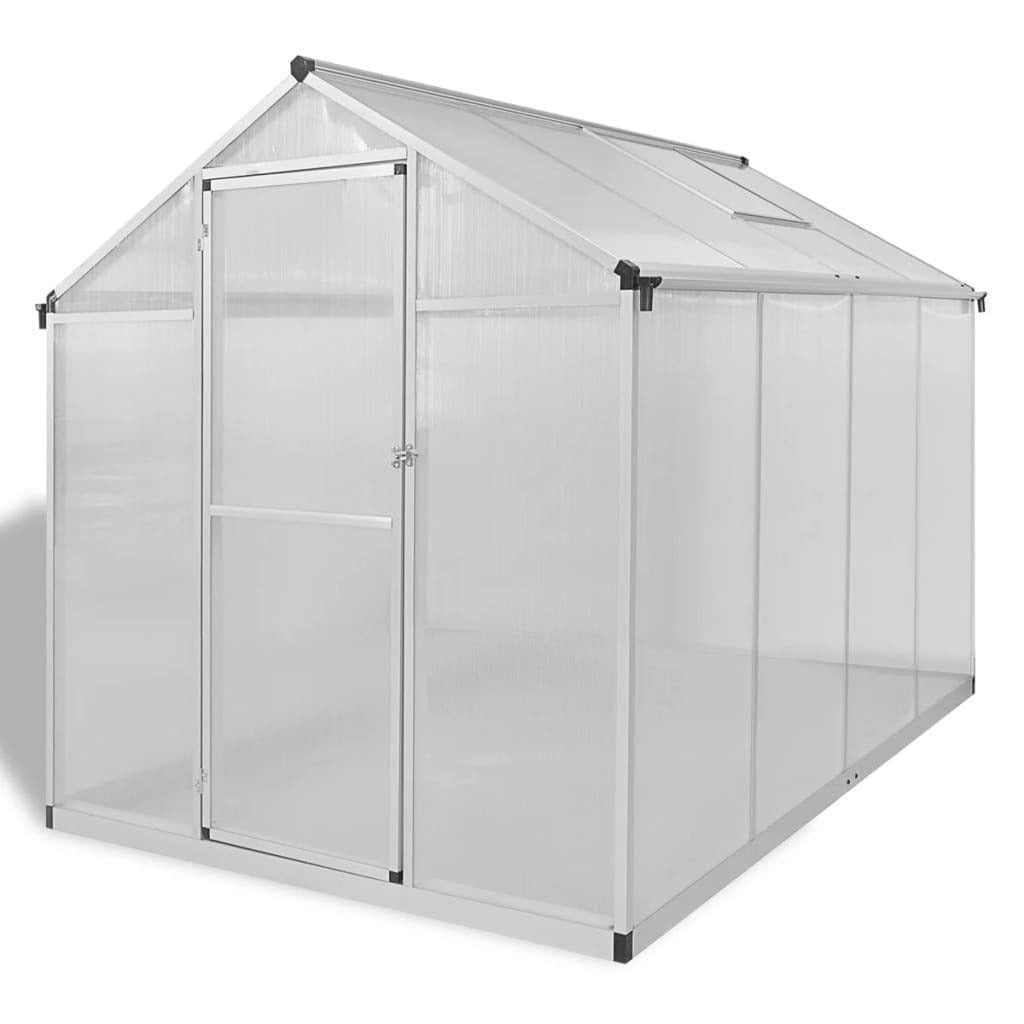 Reinforced Aluminum Greenhouse with Base Frame 49.5ft