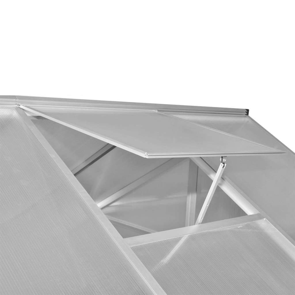 Reinforced Aluminum Greenhouse with Base Frame 49.5ft