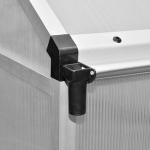Reinforced Aluminum Greenhouse with Base Frame 49.5ft