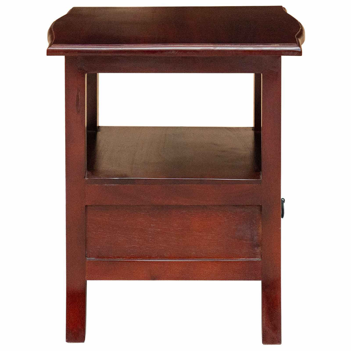 Bedside Cabinet with Drawer Brown 15.75 x 15.75 x 17.91 in