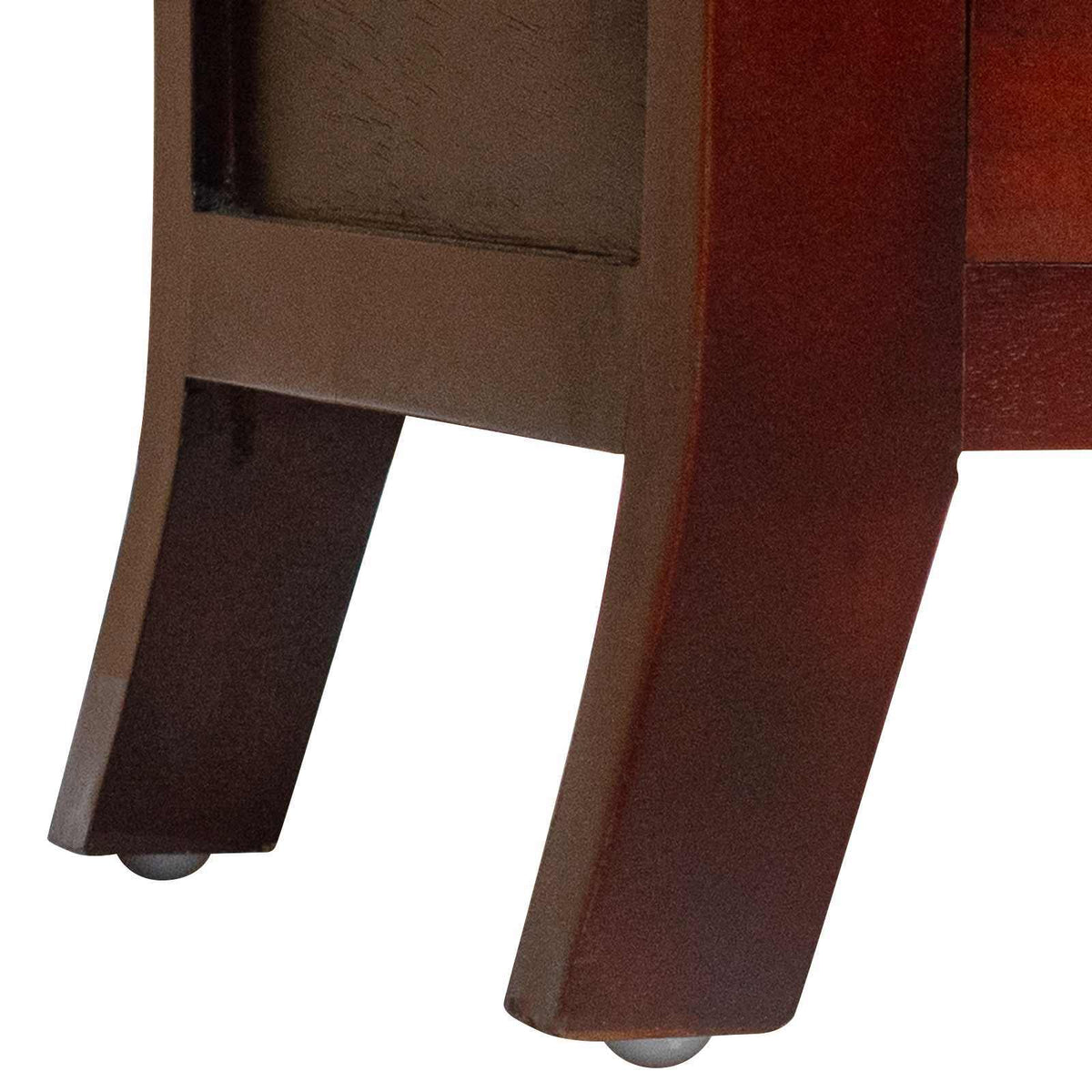 Bedside Cabinet with Drawer Brown 15.75 x 15.75 x 17.91 in