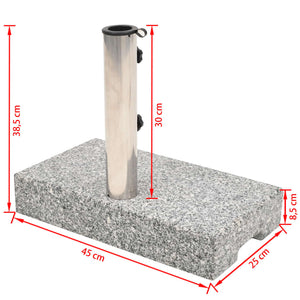 Parasol Base Granite Rectangular 55.1 lb