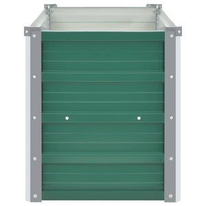 Garden Raised Bed Galvanized Steel 39.4"x15.7"x17.7" Green