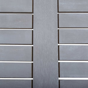 Patio Table Gray 31.5"x31.5"x29.1" Solid Acacia Wood