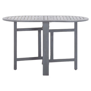 Patio Table Gray 47.2"x27.6"x29.1" Solid Acacia Wood