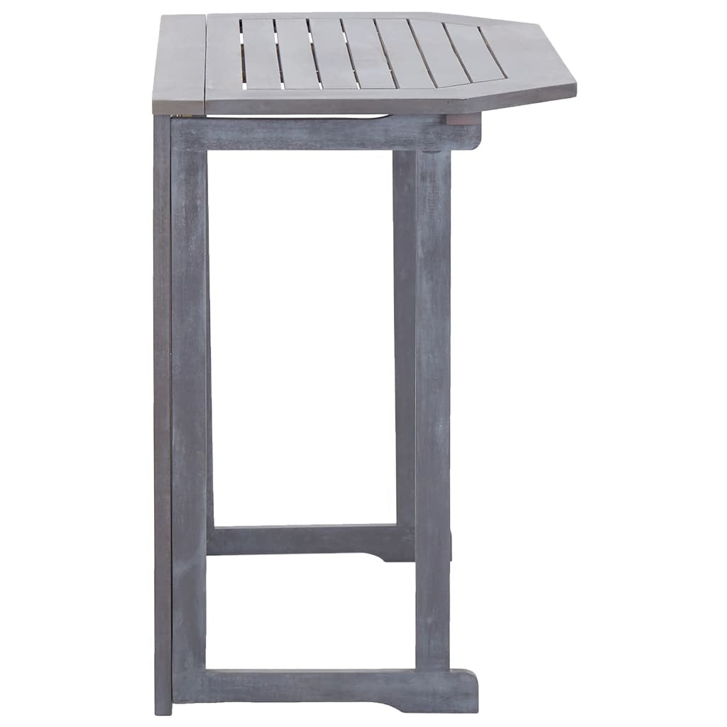 Folding Balcony Table 35.4"x19.7"x29.1" Solid Acacia Wood