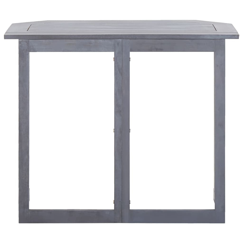 Folding Balcony Table 35.4"x19.7"x29.1" Solid Acacia Wood