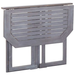 Folding Balcony Table 35.4"x19.7"x29.1" Solid Acacia Wood