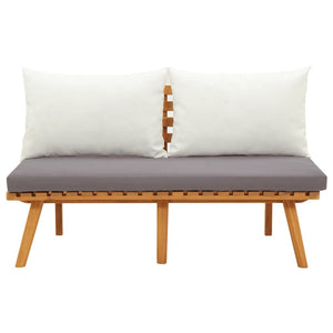Patio Bench with Cushions 45.3" Solid Acacia Wood