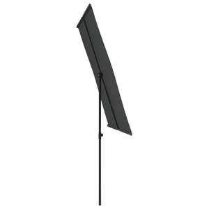 Garden Parasol with Aluminum Pole 6.6'x4.9'Anthracite
