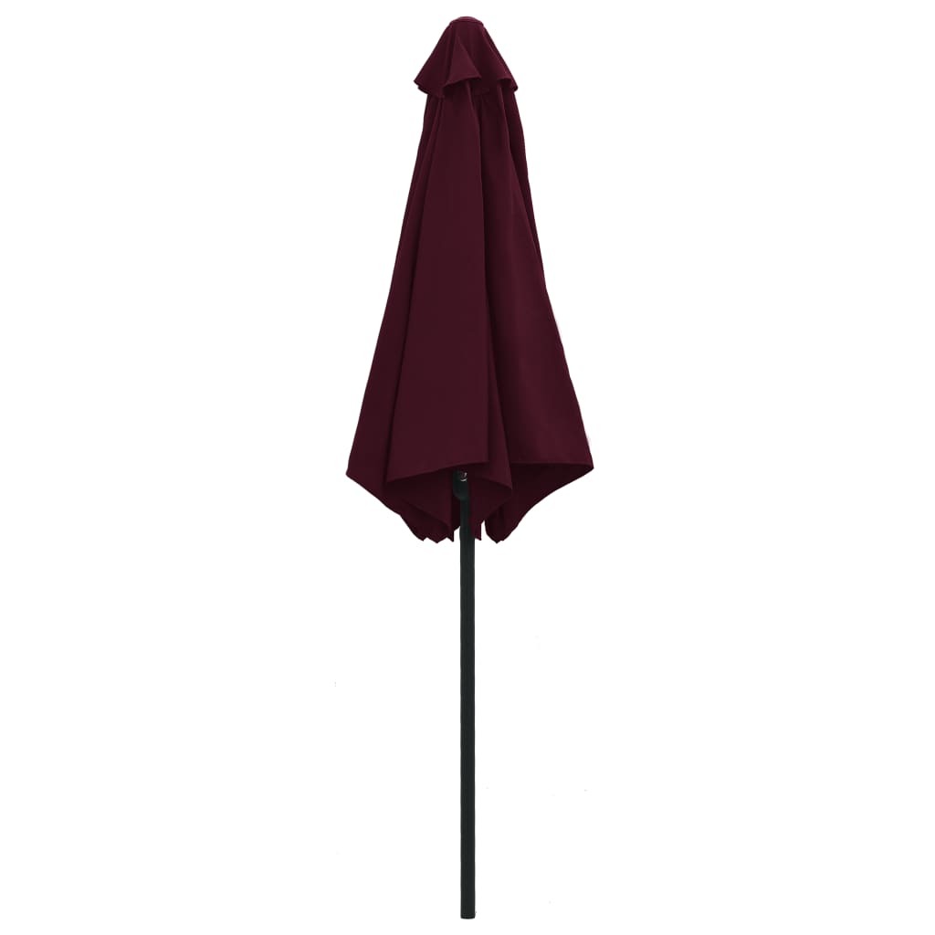 Garden Parasol with Aluminum Pole 106.3"x96.9" Bordeaux Red