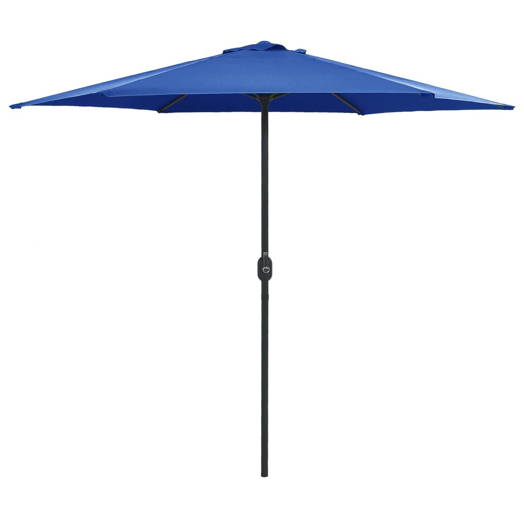 Garden Parasol with Aluminum Pole 106.3"x96.9" Azure Blue