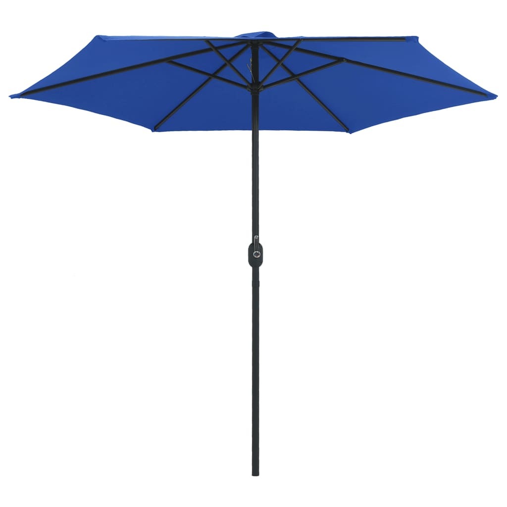 Garden Parasol with Aluminum Pole 106.3"x96.9" Azure Blue
