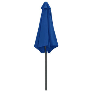 Garden Parasol with Aluminum Pole 106.3"x96.9" Azure Blue