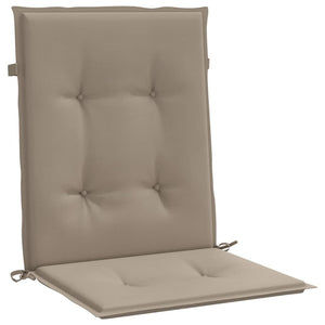 Garden Lowback Chair Cushions 2 pcs Taupe 39.4"x19.7"x1.2" Oxford Fabric