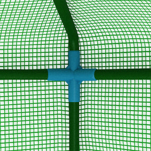 Greenhouse with Shelves Steel 89.4"x87.8