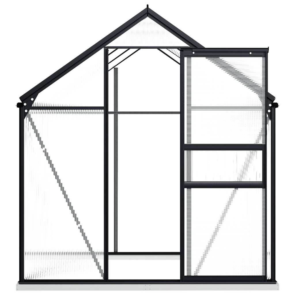 Greenhouse with Base Frame Anthracite Aluminum 38.9 ft