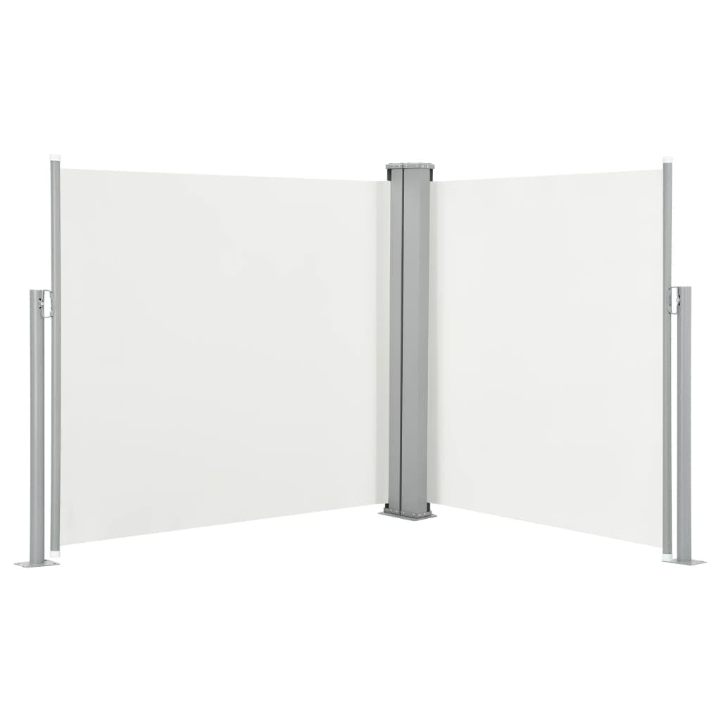 Retractable Side Awning Cream 47.2"x236.2