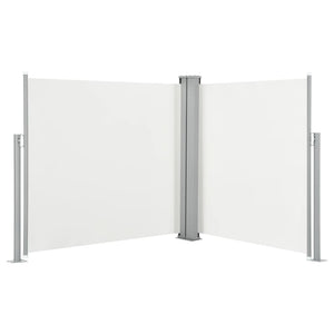 Retractable Side Awning Cream 47.2"x236.2