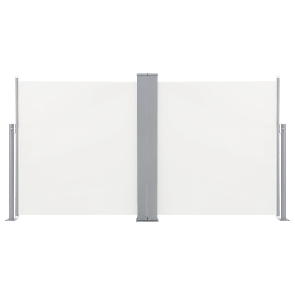 Retractable Side Awning Cream 47.2"x236.2