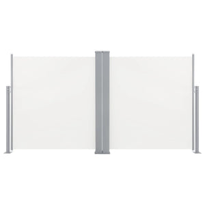 Retractable Side Awning Cream 47.2"x236.2