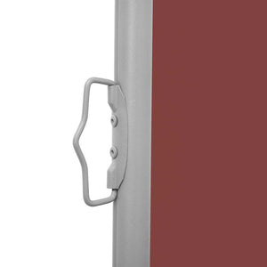 Retractable Side Awning Brown 47.2"x236.2