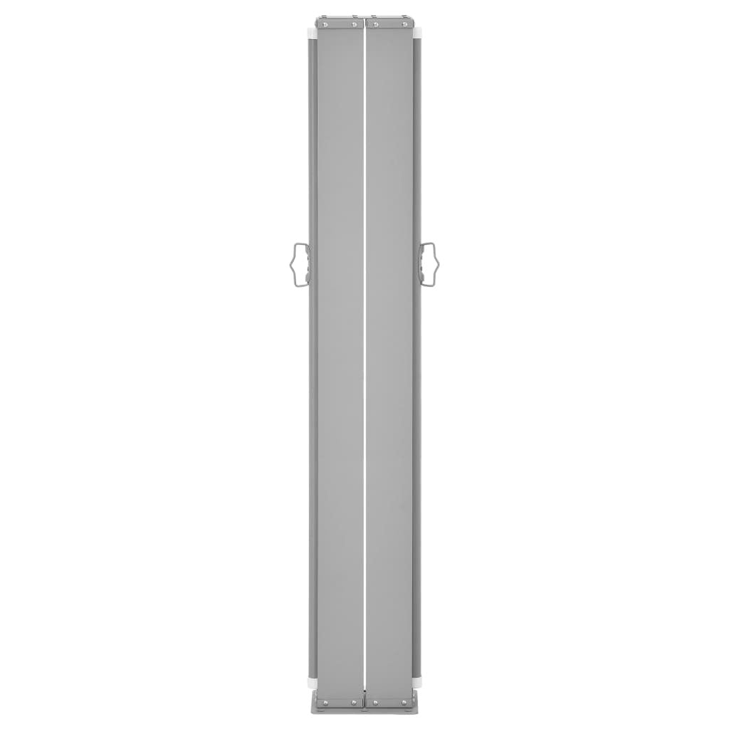 Retractable Side Awning Black 55.1"x236.2