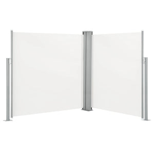 Retractable Side Awning Cream 55.1"x236.2