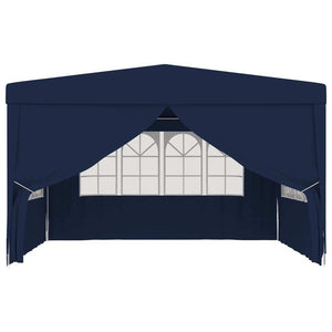 Professional Party Tent with Side Walls 13.1'x13.1'Blue 0.3 oz/ft