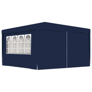 Professional Party Tent with Side Walls 13.1'x13.1'Blue 0.3 oz/ft