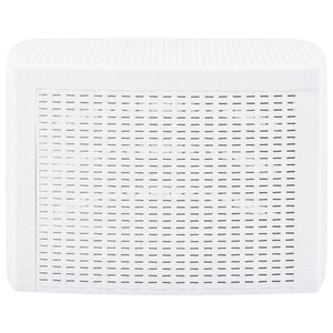 Side Table White 21.3"x21.3"x14.4" Plastic