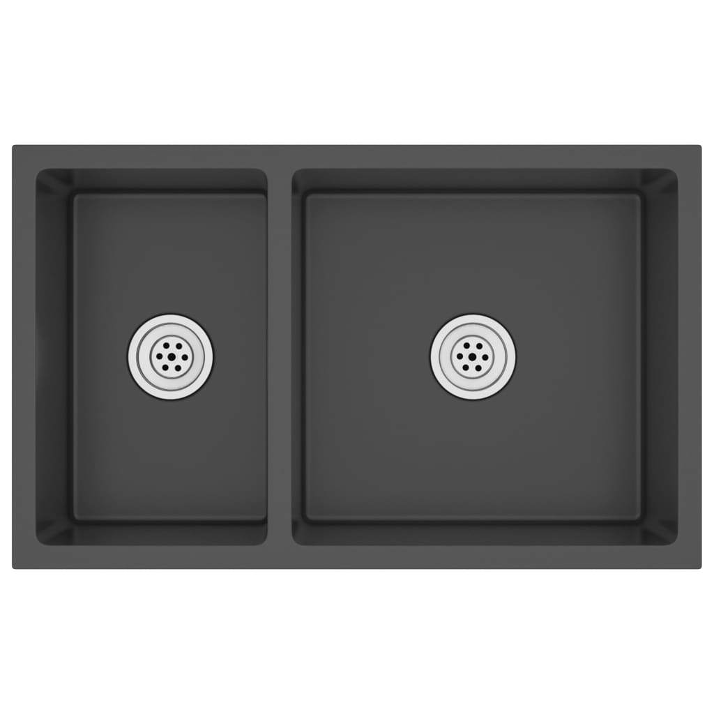 Kitchen Sink Black Stainless Steel