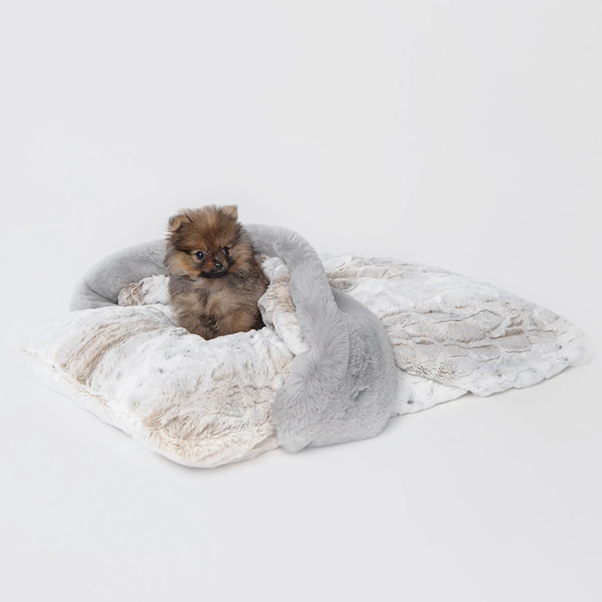Plush Hideaway Pet Bed with Poly-Fiber Fill