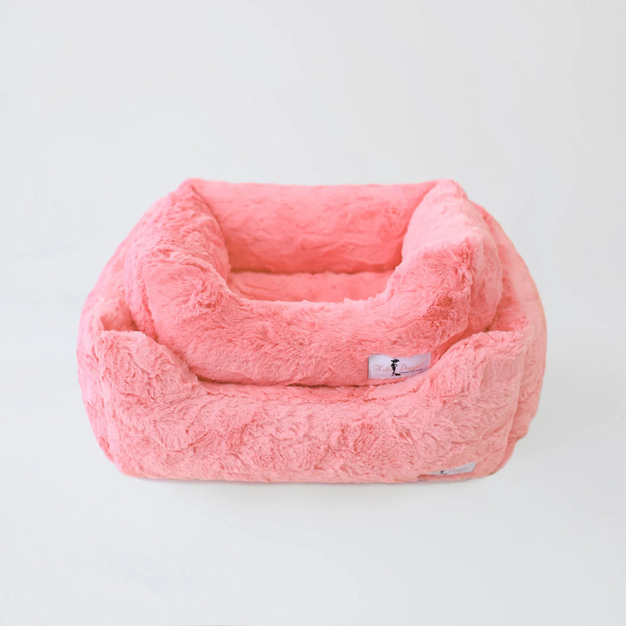 Reversible Cuddle Dog Bed with Poly-Fiber Fill