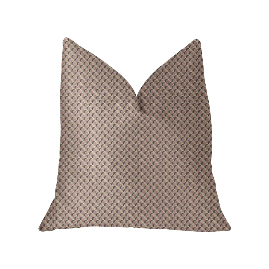 Plutus Ellie Pearl Pink and Ivory Luxury Throw Pillow