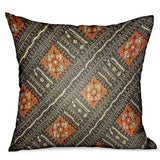Plutus Cobalt Lattice Blue Geometric Luxury Outdoor/Indoor Throw Pillow