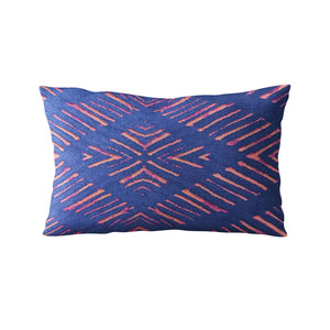 Plutus Blue Hypno Abstract Luxury Throw Pillow