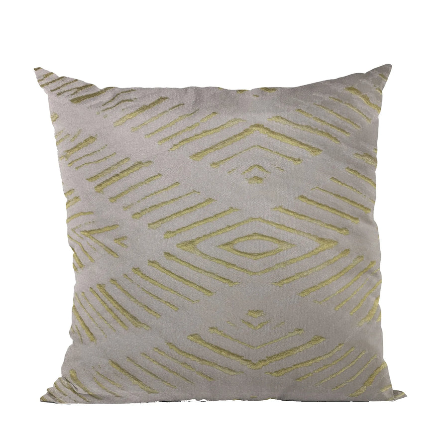 Plutus Yellow Hypno Abstract Luxury Throw Pillow