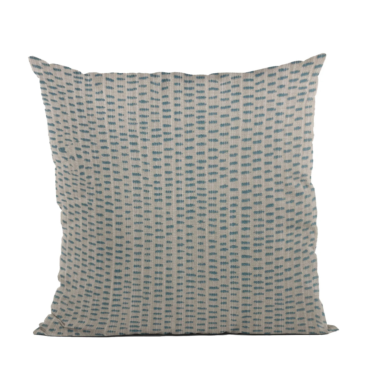Plutus Blue Punctuation Dot Luxury Throw Pillow