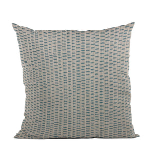 Plutus Blue Punctuation Dot Luxury Throw Pillow