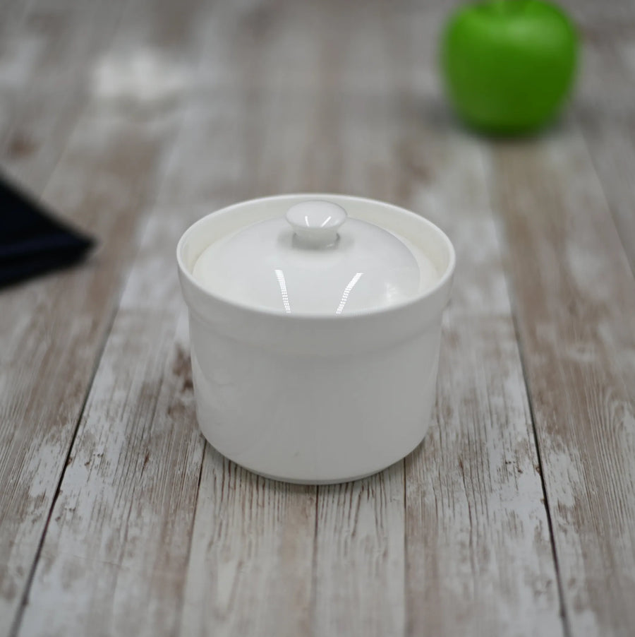 4" | 10 CM 8 FL OZ | 250 ML SOUP CUP WITH LID - White 1 set of 6